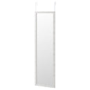 Espejo para puerta o pared de color blanco envejecido de 35x125cm