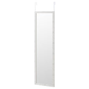 Espelho de porta ou parede branco envelhecido de 35x125cm