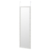 Espejo para puerta o pared de color blanco envejecido de 35x125cm