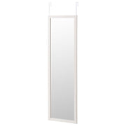 Espelho para porta ou parede em madeira branca de 35x125 cm