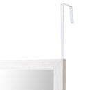 Espejo para puerta o pared de madera blanca de 35x125 cm