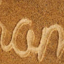 Felpudo antideslizante de fibra de coco natural modelo Home de 60x40 cm