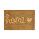 Felpudo antideslizante de fibra de coco natural modelo Home de 60x40 cm