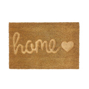 Capacho antiderrapante de fibra de coco natural modelo Home de 60x40 cm