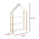 Estanterí­a casa con 3 estantes de madera