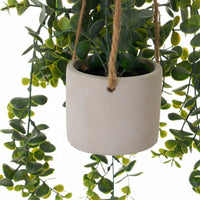 Planta artificial de helecho colgante verde