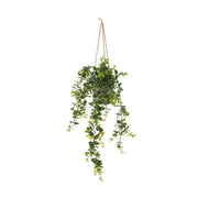 Planta artificial de feto pendente verde