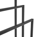 Toallero pie míºltiple negro de metal de 45x21x84 cm
