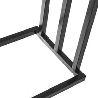 Toallero pie míºltiple negro de metal de 45x21x84 cm