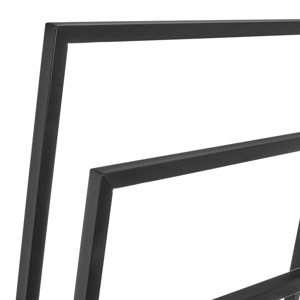 Toallero pie míºltiple negro de metal de 45x21x84 cm