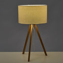 Lámpara de mesa trí­pode de bambíº natural de í˜ 30x55 cm