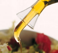 Aceitera antigoteo transparente de cristal 125 ml 7,5x7,5x17 cm