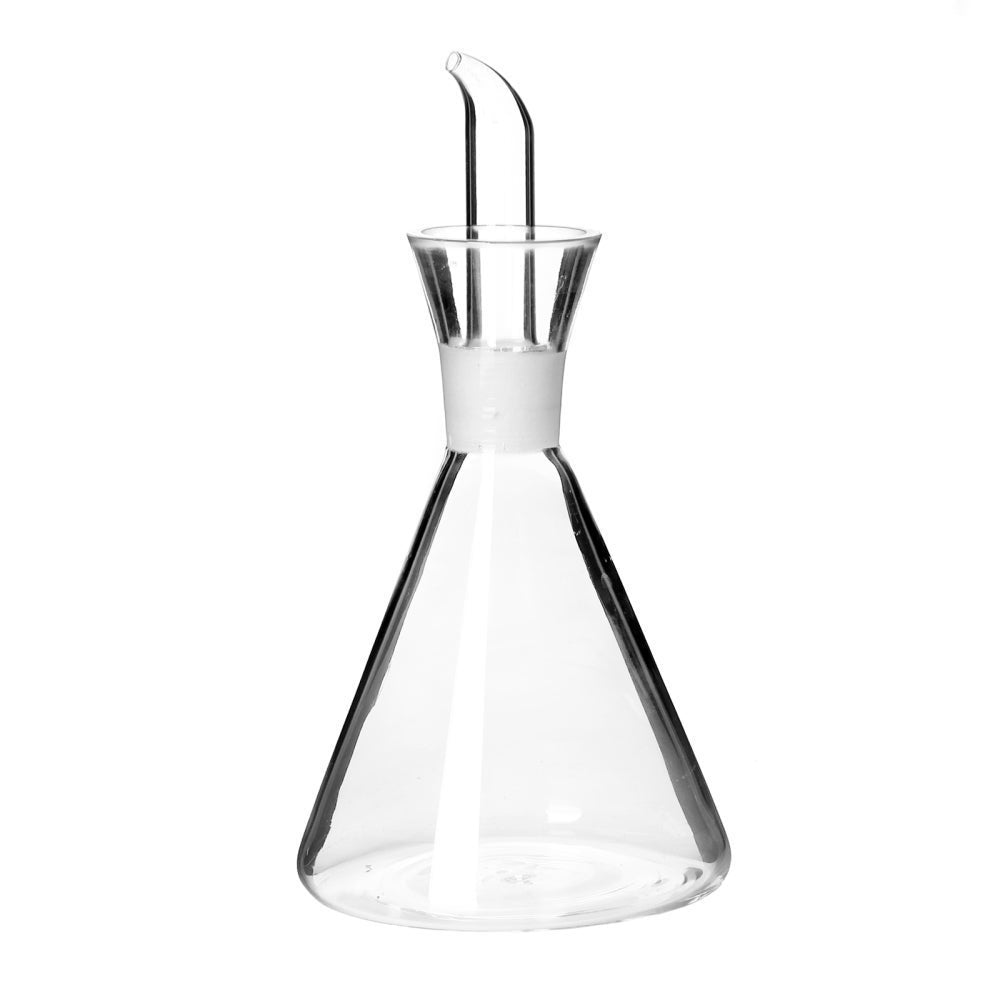 Aceitera antigoteo transparente de cristal 250 ml 9x9x19 cm