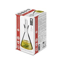 Aceitera antigoteo transparente de cristal 250 ml 9x9x19 cm