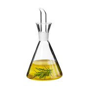 Azeiteira transparente em vidro anti-gota 250 ml 9x9x19 cm