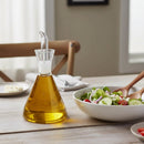 Aceitera antigoteo transparente de cristal 250 ml 9x9x19 cm
