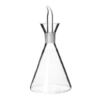 Aceitera antigoteo transparente de cristal 500 ml 10x10x22 cm