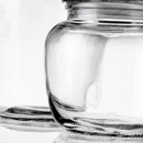 Juego de 3 botes bombonera de cristal transparente con tapa