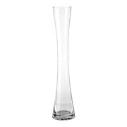 Jarrón violetero de cristal transparente de Ø 7x30 cm -