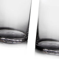 Jarrón cilí­ndrico de cristal transparente de í˜ 15x40 cm