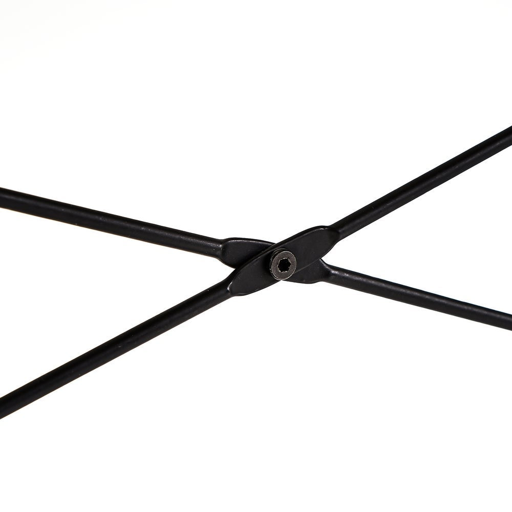 Mesa escritorio marrón de madera y metal negro 100x45x75 cm