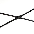 Mesa escritorio marrón de madera y metal negro 100x45x75 cm