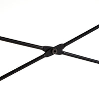 Mesa escritorio marrón de madera y metal negro 100x45x75 cm