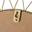 Espejo flor dorado de metal de Ø 49 cm