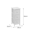 Cajonera blanca de madera