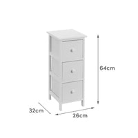 Cajonera blanca de madera
