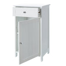 Mueble Auxiliar Blanco con 1 Cajon y 1 Puerta 43x34x77 cm