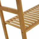Estantería sobre wc de bambú marrón con 3 baldas 60x25x161 cm
