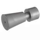 Barra de cortina gris de 122-211 cm con escuadras y 2 terminales