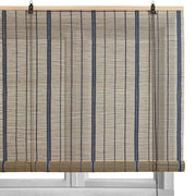 Estor enrollable de láminas azul de bambú de 90x180 cm