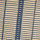 Estor enrollable de láminas azul de bambú de 120x180 cm