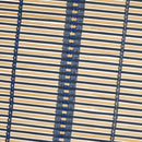 Estor enrollable de láminas azul de bambú de 140x180 cm