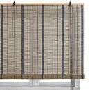Estor enrollable de láminas azul de bambú de 140x180 cm