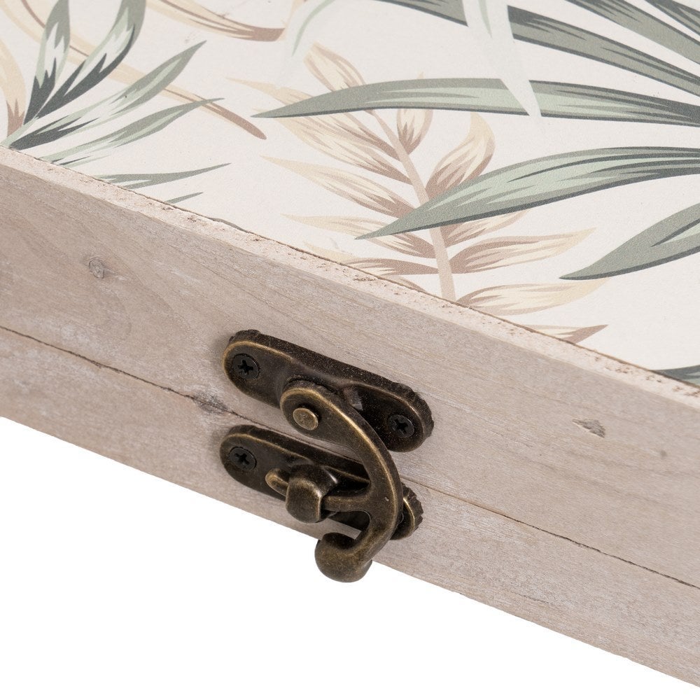 Tapa contador Hojas Tropicales de madera de 46x31 cm