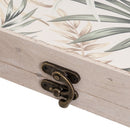 Tapa contador Hojas Tropicales de madera de 46x31 cm
