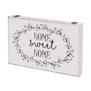 Tapa para contador de luz en madera con texto Home Sweet Home, 46x31x6 cm
