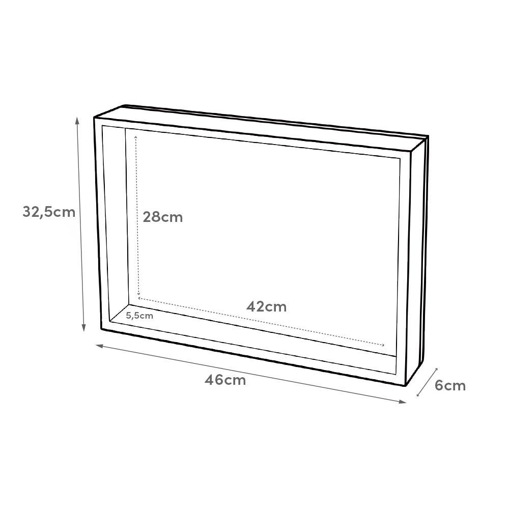 Tapa contador Home Sweet Home de madera de 46x31 cm