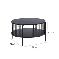 Mesa de centro negra