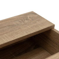 Mesa de centro elevable Urban negra y roble de 100x55x40/53 cm