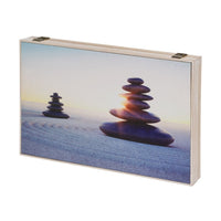 Tapa contador Piedras de madera de 46x31 cm