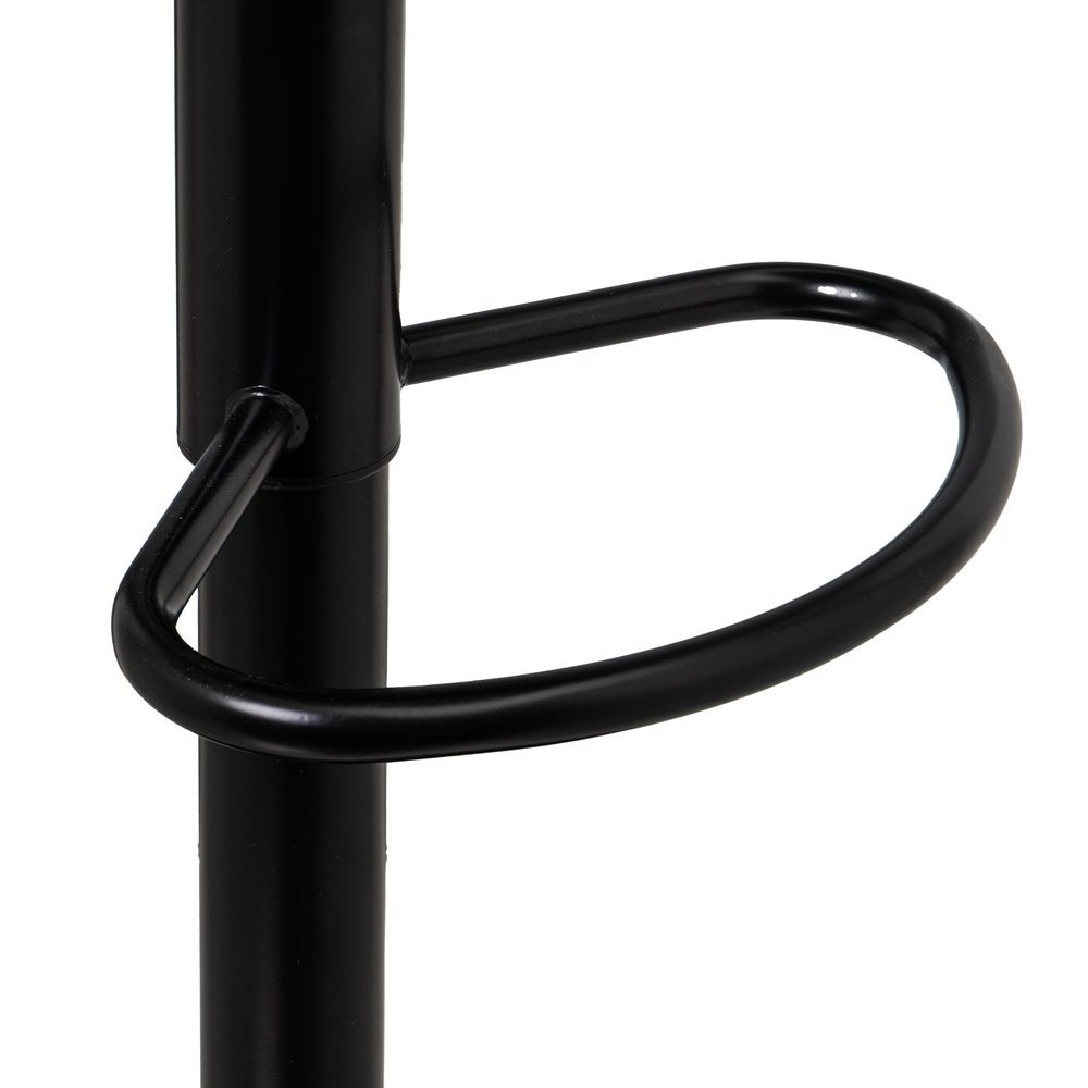 Taburete alto giratorio ajustable en altura con pie de metal