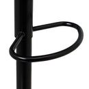 Taburete alto giratorio ajustable en altura con pie de metal