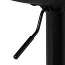 Taburete alto giratorio ajustable en altura con pie de metal