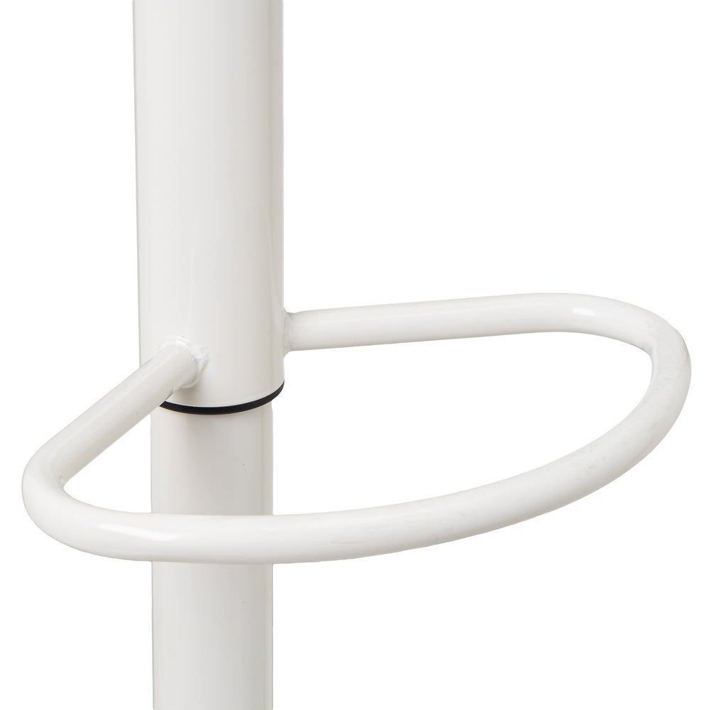 Taburete alto giratorio ajustable en altura con pie de metal