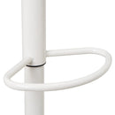 Taburete alto giratorio ajustable en altura con pie de metal