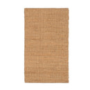 Alfombra rectangular de yute natural trenzado y acordonado de 140x70 cm